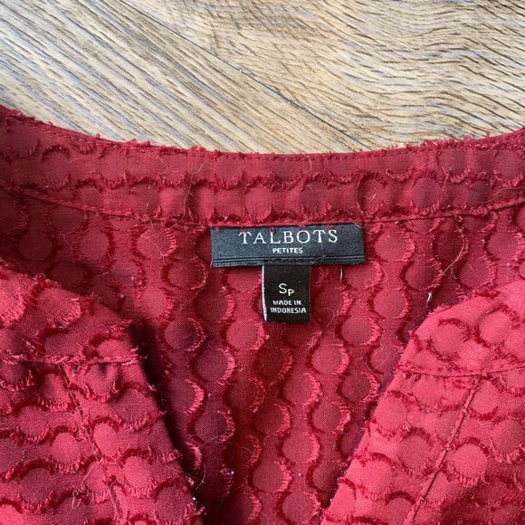 Talbots Maroon Blouse - Picture 5 of 5